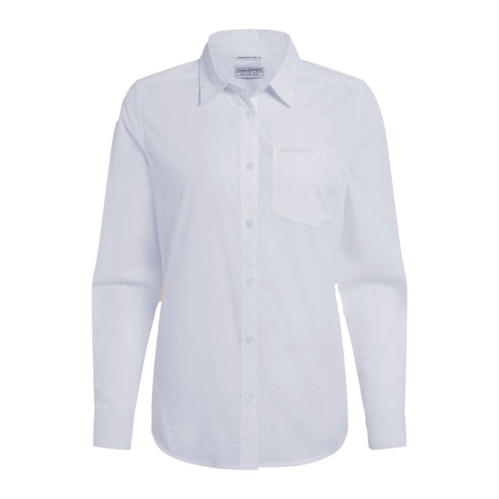 Craghoppers Womens/Ladies Kiwi III Long-Sleeved Shirt / White